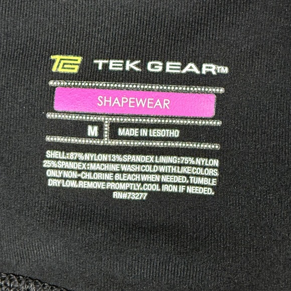Tek Gear Shapewear Biker Shorts Womens Medium Black Athletic Pocket Active 
Wear - Picture 3 of 10